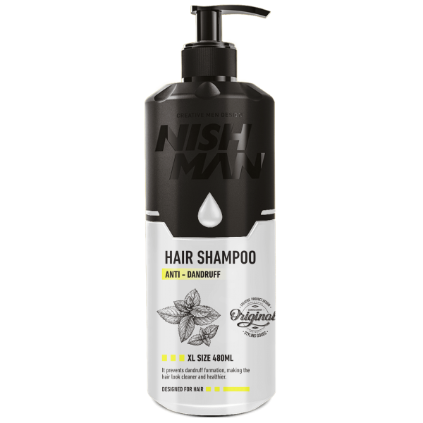 Nishman Hair Shampoo Anti-Dandruff 480ml