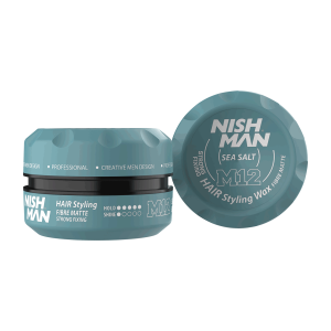 Nishman Hair Styling Matte Wax M12 Sea Salt 100ml