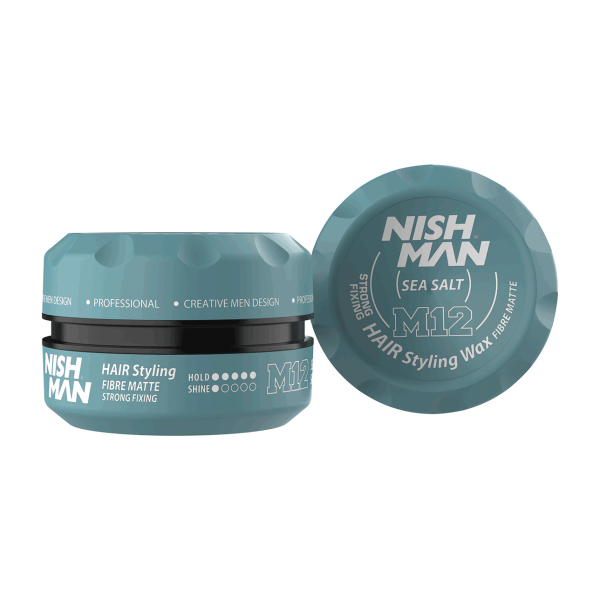 Nishman Hair Styling Matte Wax M12 Sea Salt 100ml
