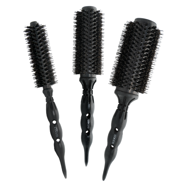 Cocco Black Series Ceramic Boar Brush